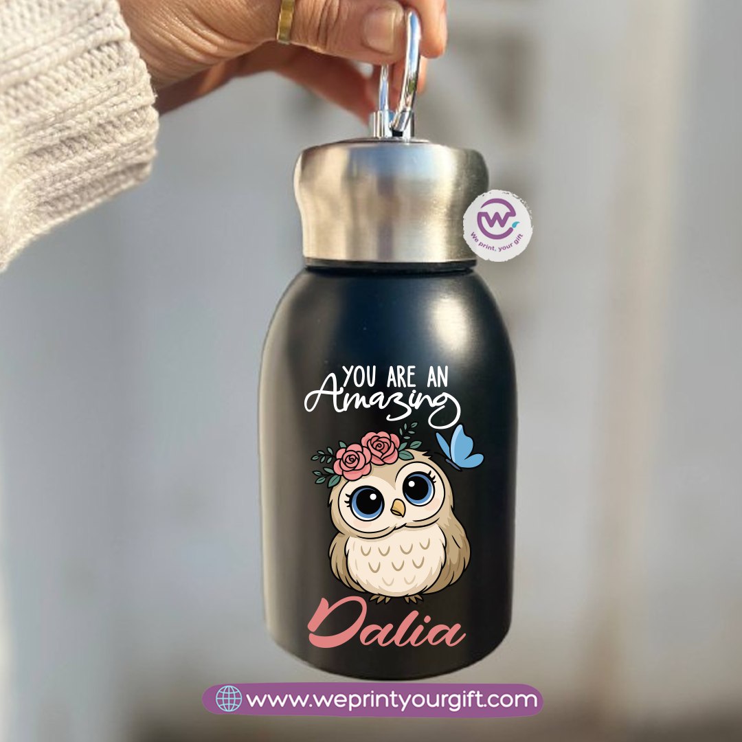Mini Thermal Coffee Mug – 300ml | 304 Stainless Steel | Cute Owl Designs
