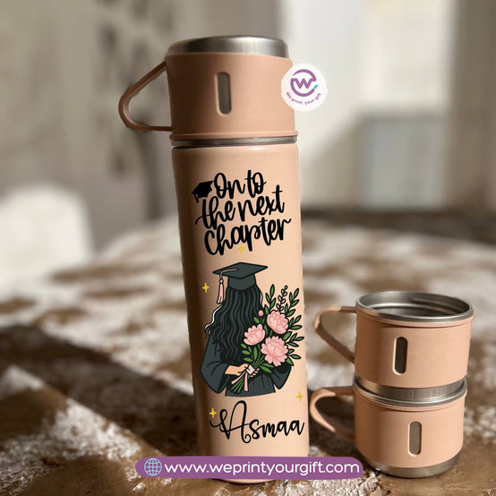 Graduation Thermal Flask with Two Extra Cups – 500ml