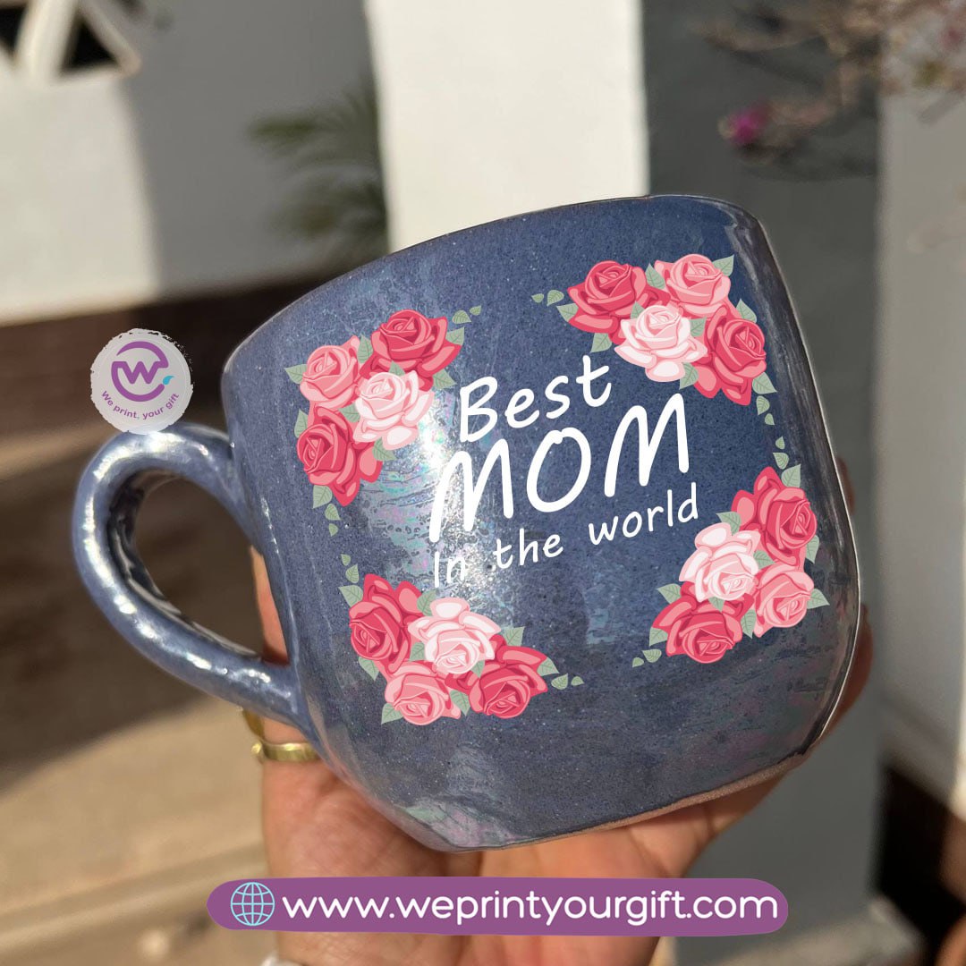 Pearl Touch Pottery Handmade Mug – 350 ml | Mother’s Day Designs
