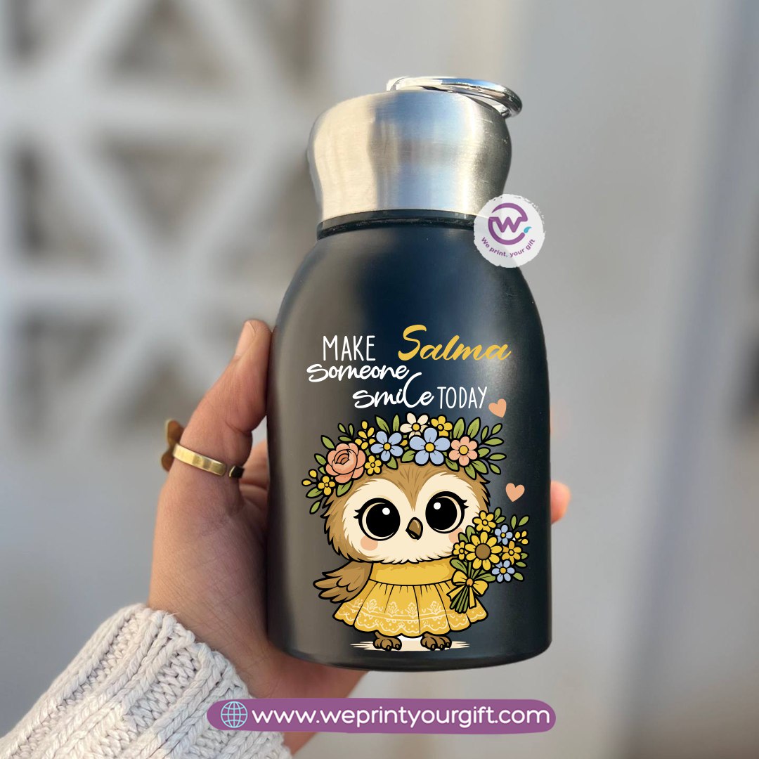 Mini Thermal Coffee Mug – 300ml | 304 Stainless Steel | Cute Owl Designs