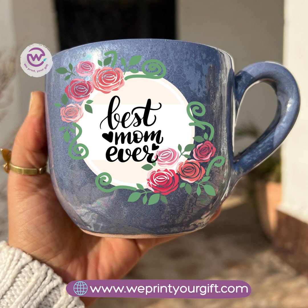 Pearl Touch Pottery Handmade Mug – 350 ml | Mother’s Day Designs