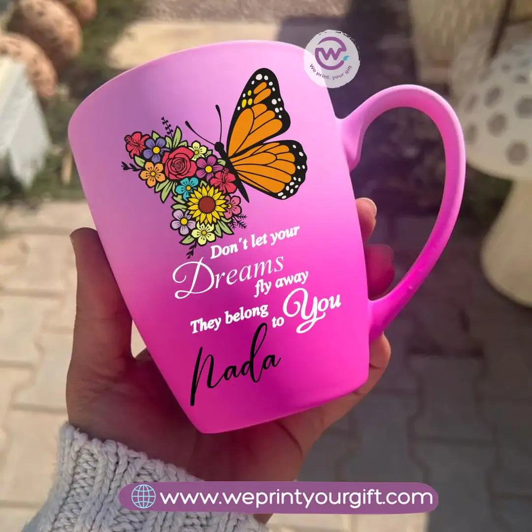 Two-Tone Ceramic Mug – 350 ml | Motivational Digital Art Designs - WE PRINT