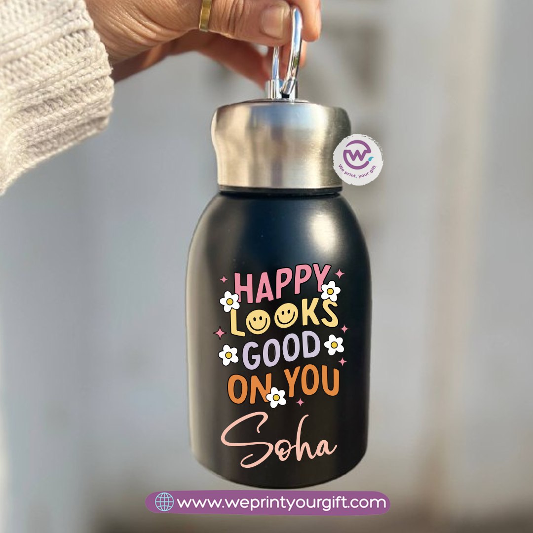 Mini Thermal Coffee Mug – 300ml | 304 Stainless Steel | Retro Motivational Designs