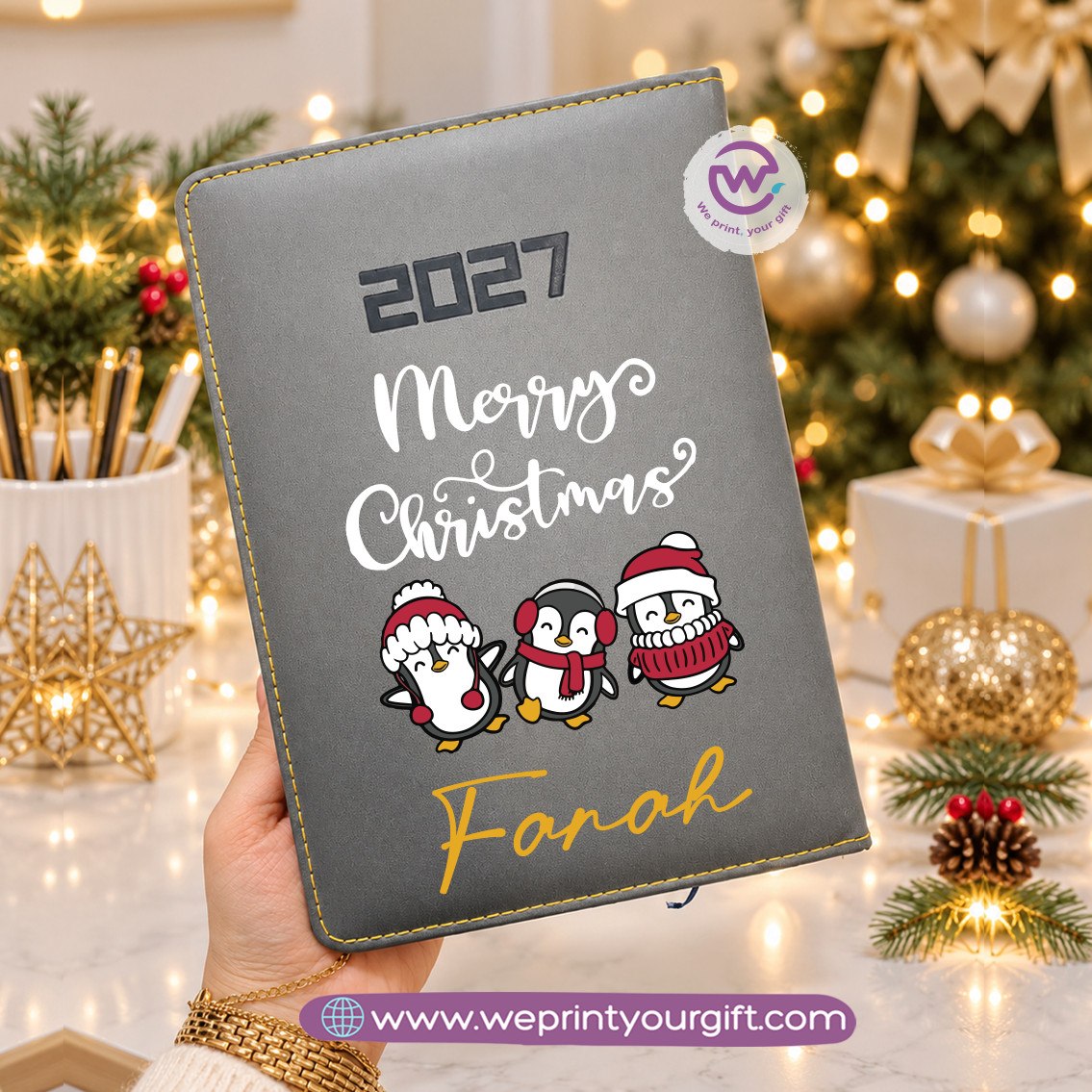 Christmas Magic 2027 Daily Agenda – Personalized Holiday Diary & Yearly Organizer