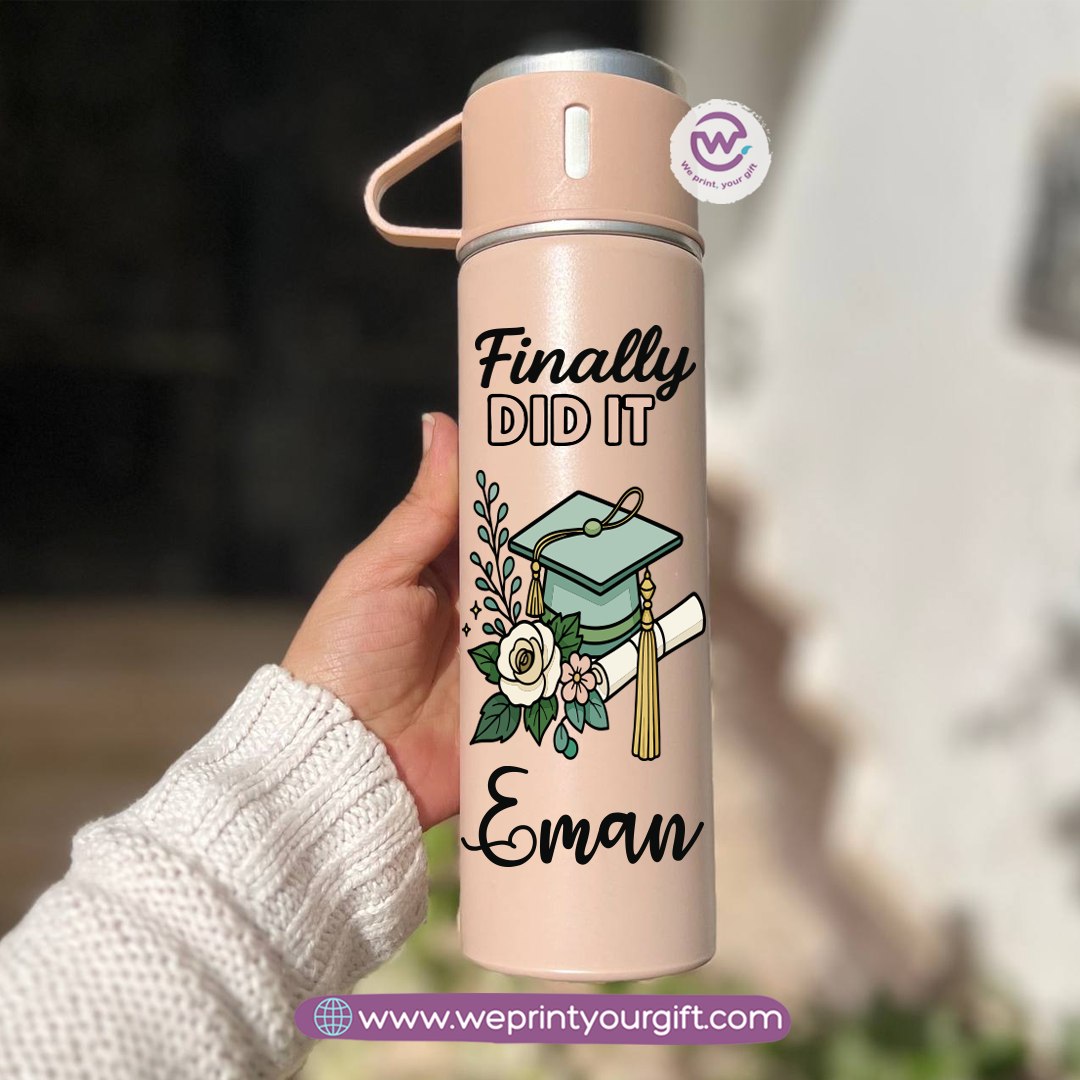 Graduation Thermal Flask with Two Extra Cups – 500ml