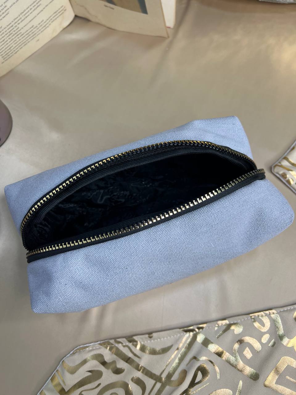 Boxy Makeup Bag- With Inner Lining  - Buy 2 Get 1 Free