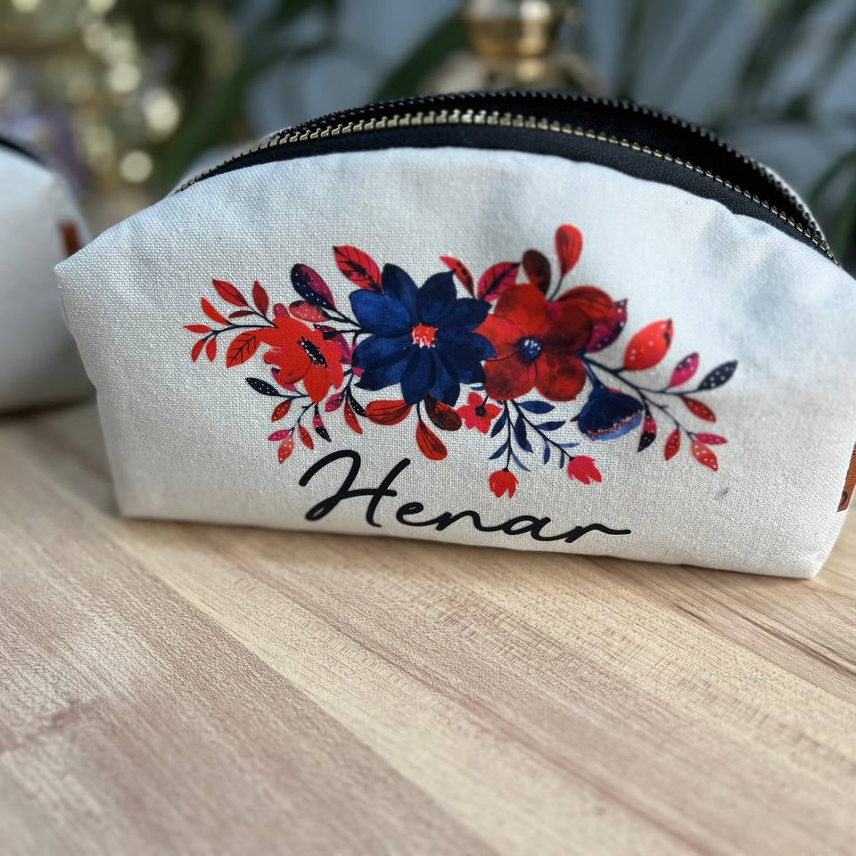 Boxy Makeup Bag- With Inner Lining  - Buy 2 Get 1 Free