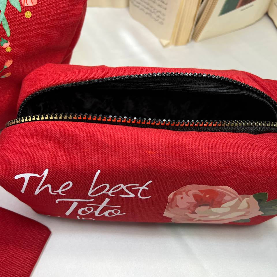 Boxy Makeup Bag- With Inner Lining  - Buy 2 Get 1 Free