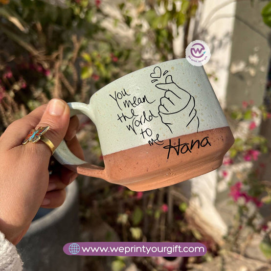 The Earth Pottery Mug – Handmade | 300 ml | Valentine’s Day Designs