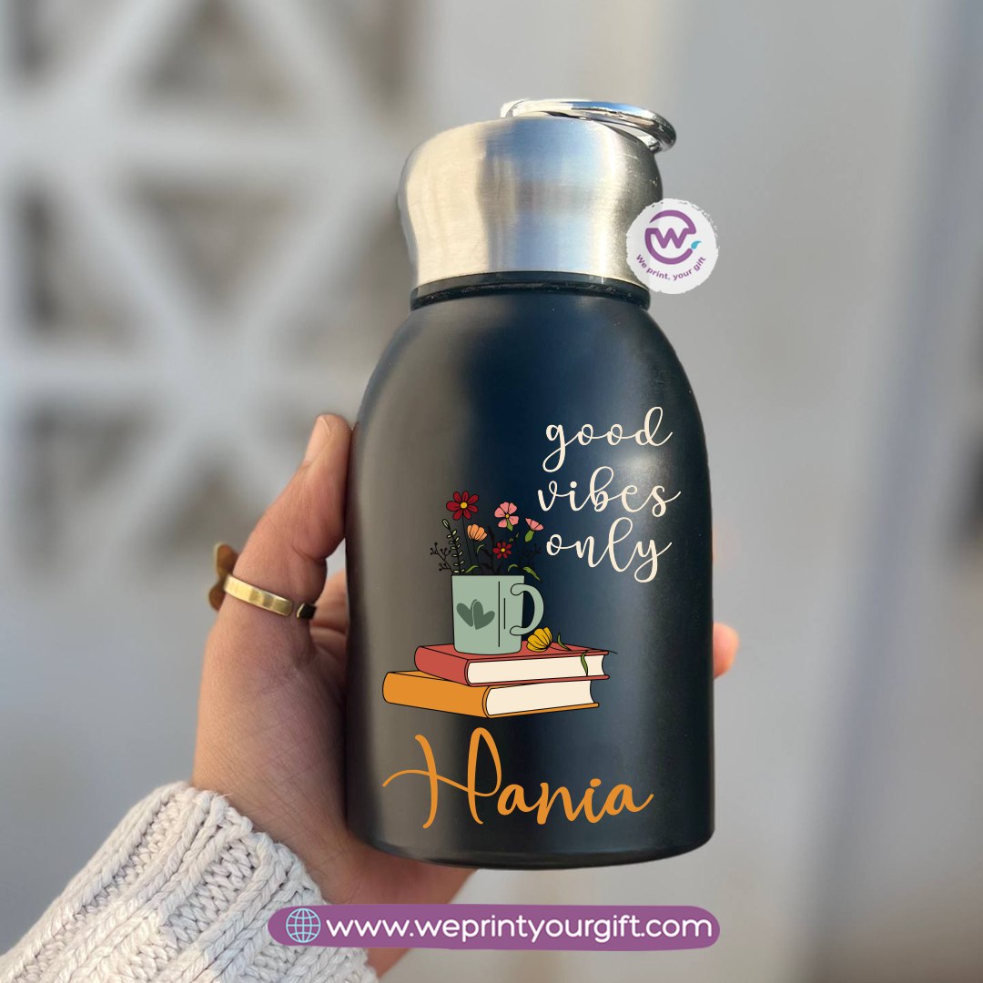 Mini Thermal Coffee Mug – 300ml | 304 Stainless Steel | Retro Motivational Designs