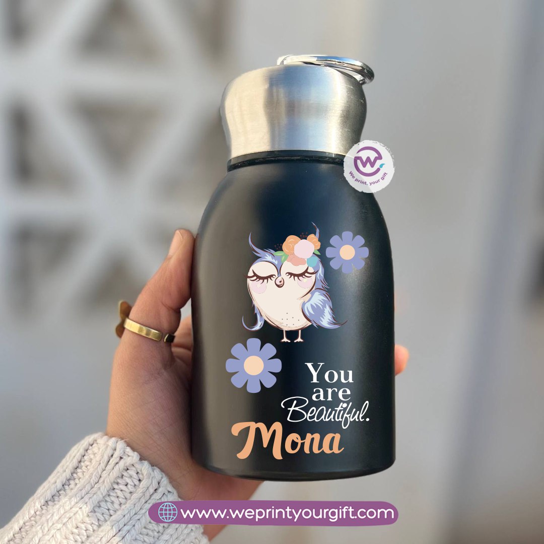 Mini Thermal Coffee Mug – 300ml | 304 Stainless Steel | Cute Owl Designs