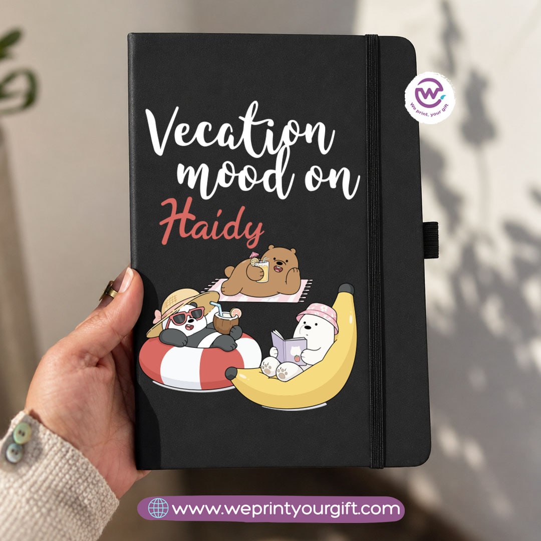 A5 Rubber Cover Notebook – Cute Bears Designs
