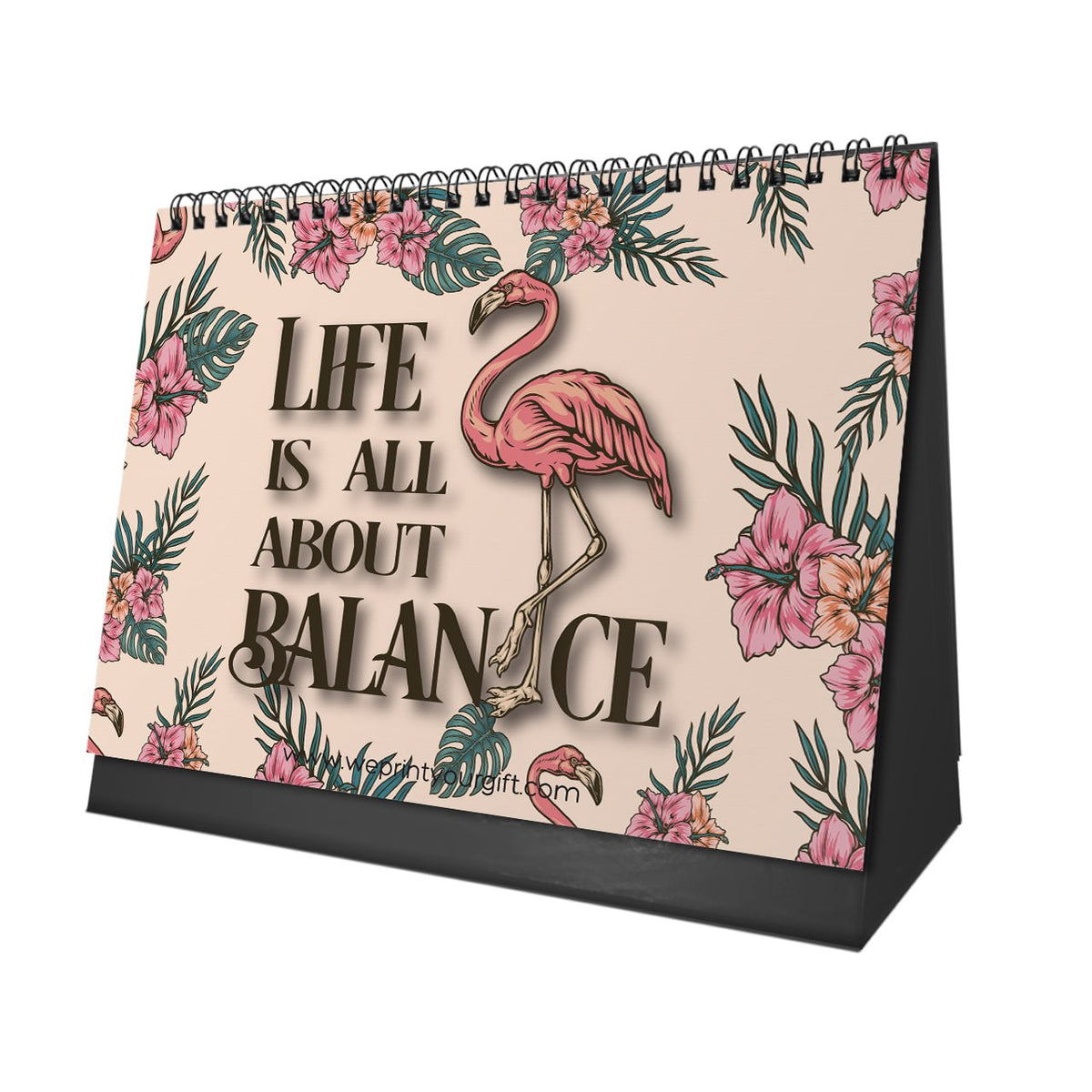 Flamingo 2027 Desk Calendar – Tropical Colours & Positive Moments