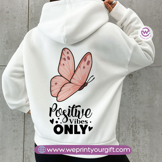 English Motivational Hoodie – Cotton Melton Unisex