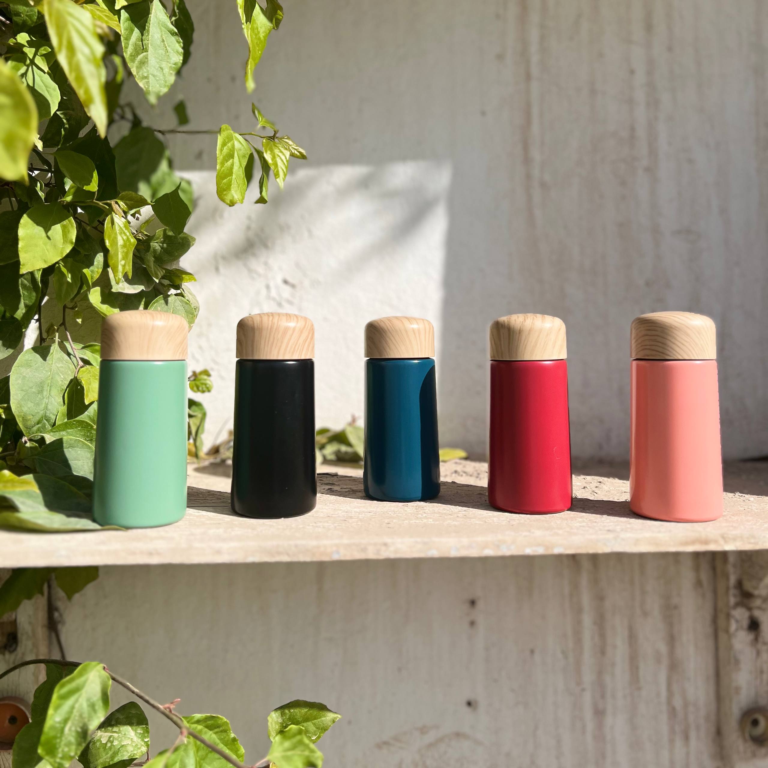 Mini Thermal Coffee Mug – (150ml & 250ml) | Wooden Lid - Customization Options