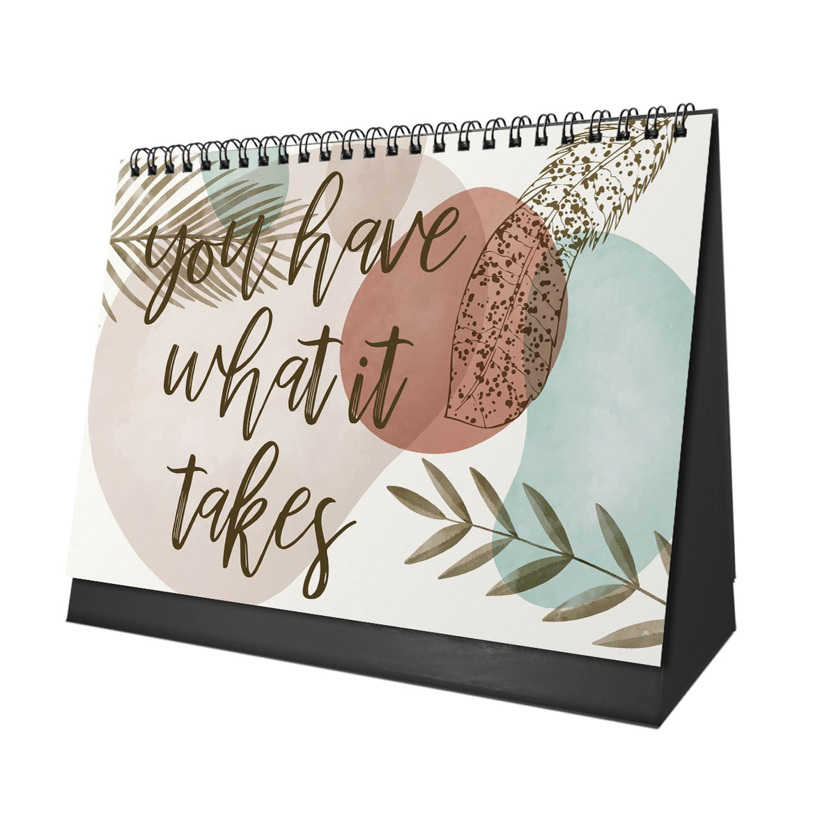 Boho 2027 Desk Calendar – Earthy Tones & Artistic Details