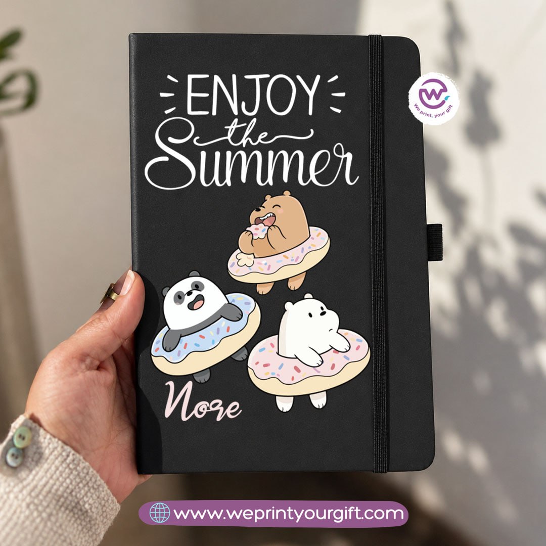 A5 Rubber Cover Notebook – Cute Bears Designs