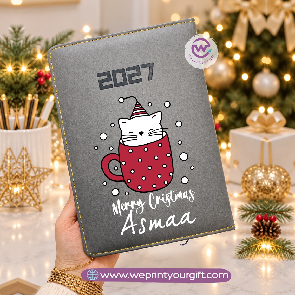 Christmas Magic 2027 Daily Agenda – Personalized Holiday Diary & Yearly Organizer