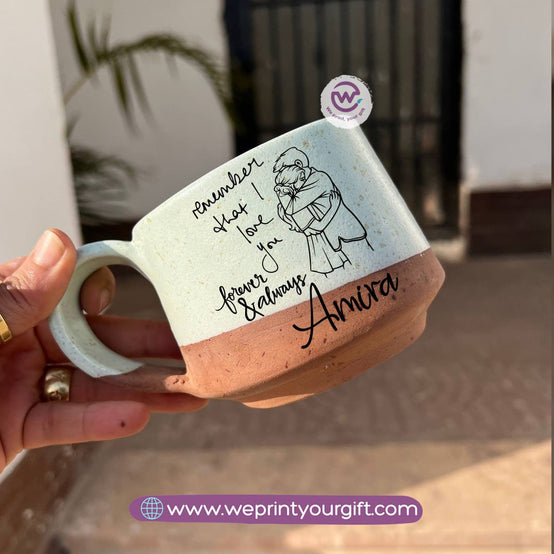 The Earth Pottery Mug – Handmade | 300 ml | Valentine’s Day Designs