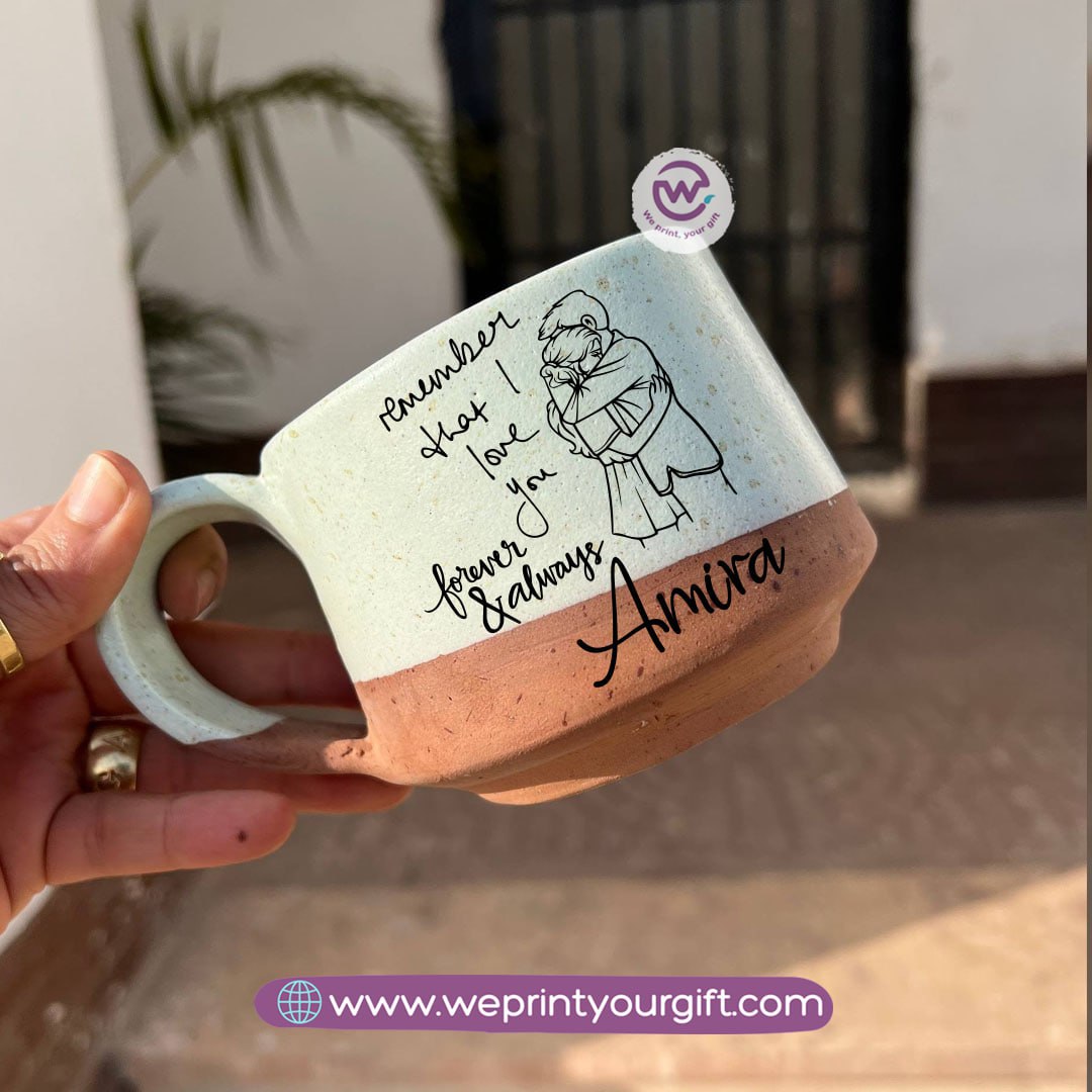 The Earth Pottery Mug – Handmade | 300 ml | Valentine’s Day Designs