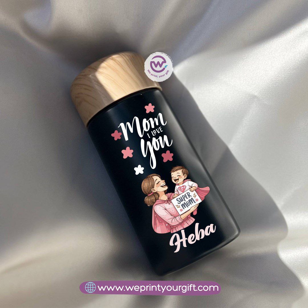 Mini Thermal Coffee Mug – (150ml & 250ml) | Wooden Lid - Mother’s Day Edition