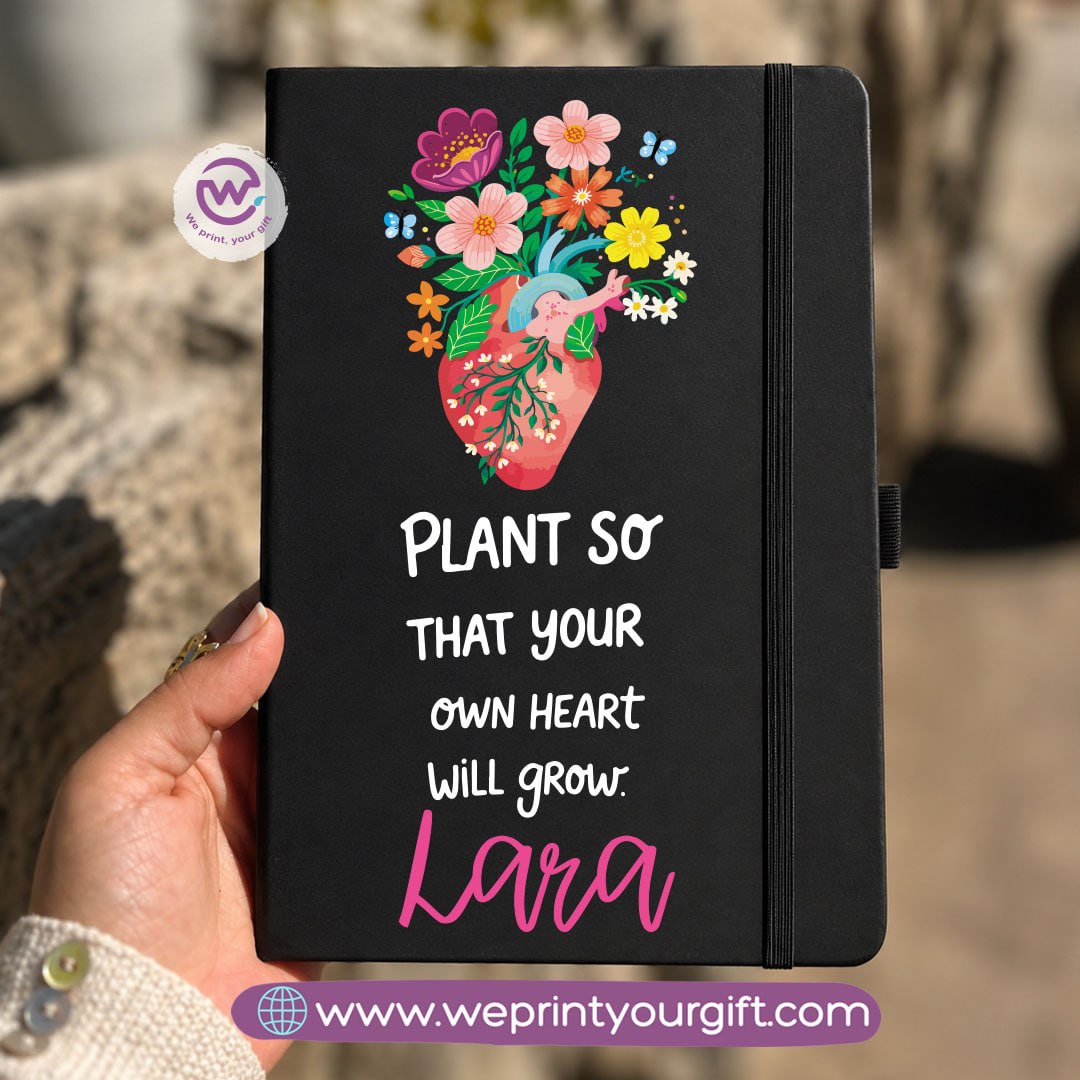 A5 Rubber Cover Notebook – English Motivational Quotes