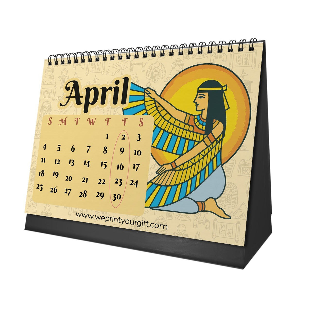 Ancient Egypt 2027 Desk Calendar – Pharaohs, Symbols & Timeless Art