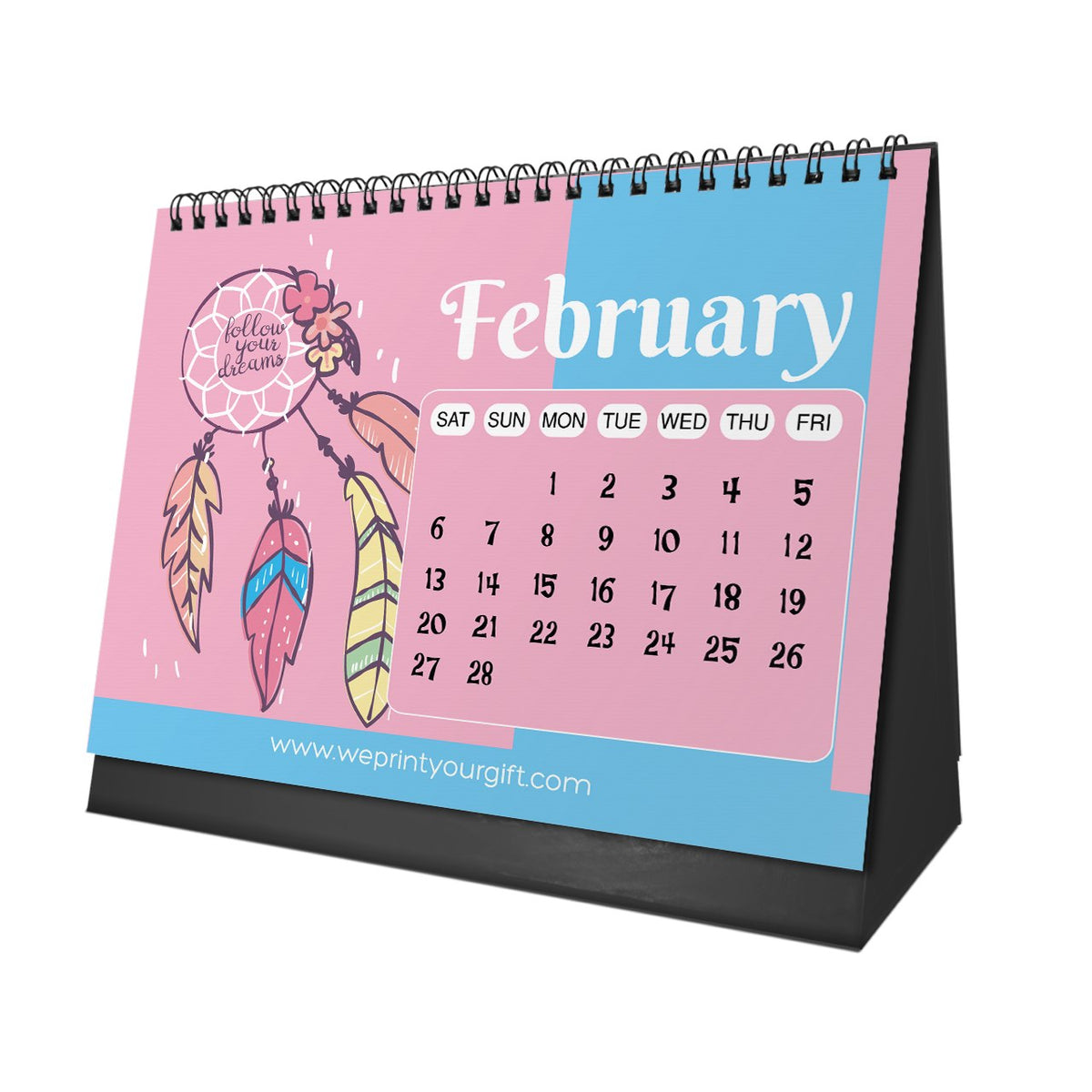 Dreamcatcher 2027 Desk Calendar – Colourful Dreams & New Possibilities