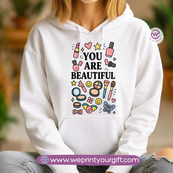 Motivational Doodle Hoodie – Cotton Melton Unisex