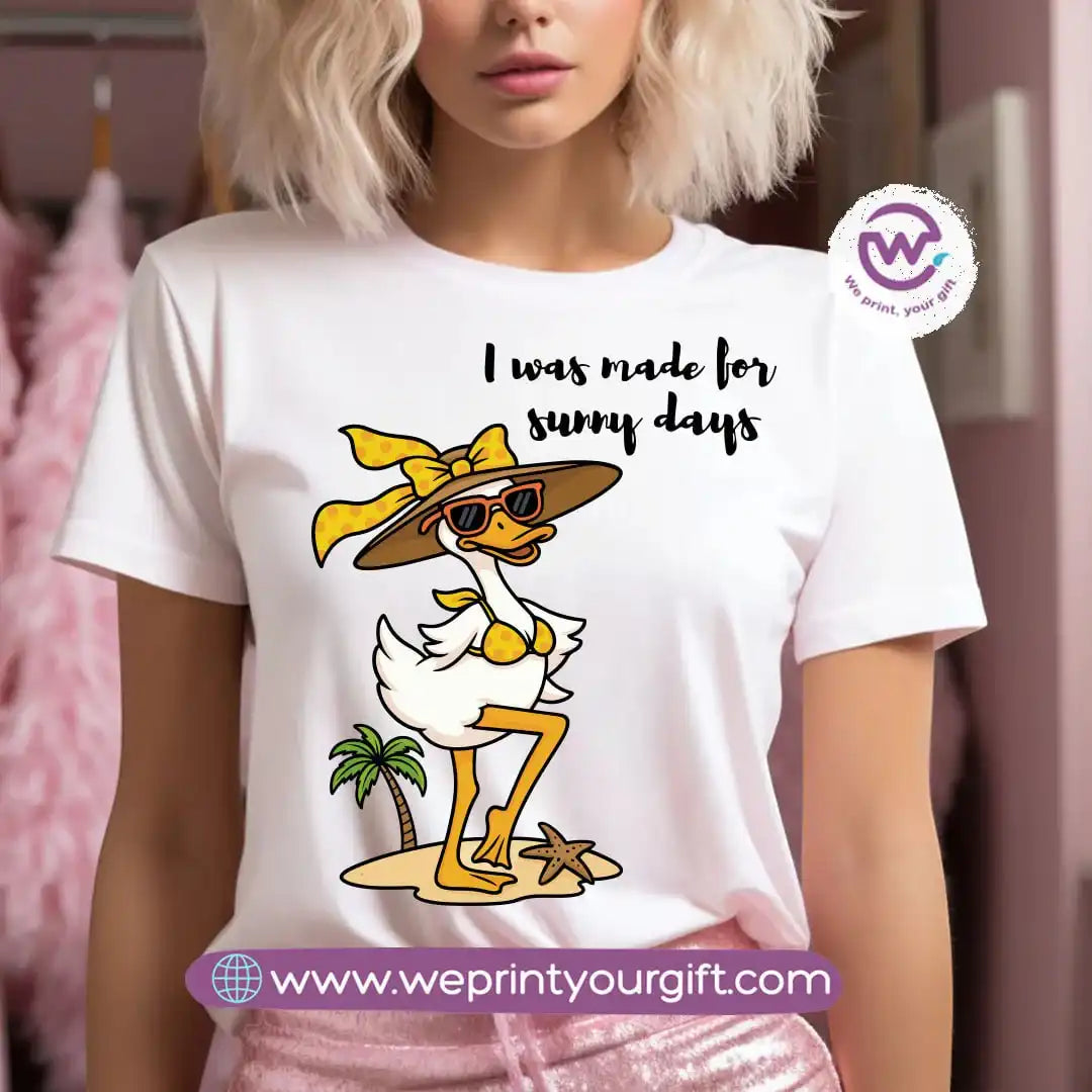 Customized T-shirt- Duck& sea