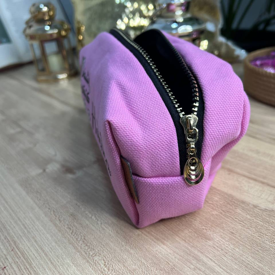 Boxy Makeup Bag- With Inner Lining  - Buy 2 Get 1 Free