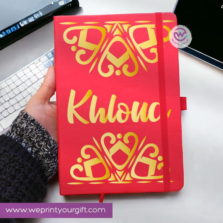 Notebook with Elastic Band -Names-B - WE PRINT