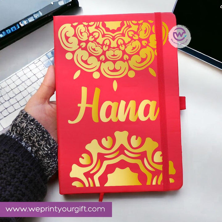 Notebook with Elastic Band -Names-B - WE PRINT