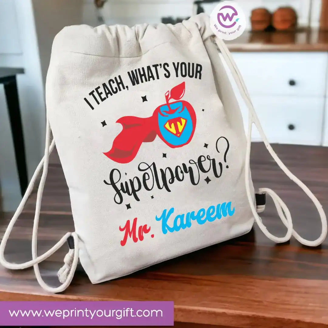 Drawstring Bag- Teacher