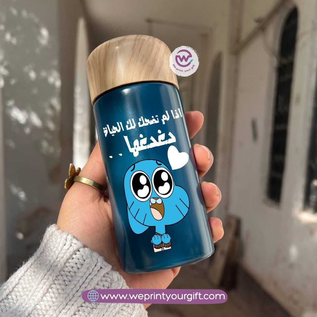 Mini Thermal Coffee Mug – (150ml & 250ml) | Wooden Lid - Gumball Style Designs