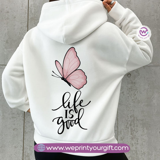 English Motivational Hoodie – Cotton Melton Unisex