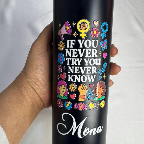 Digital Stainless Steel Thermos with Touch Screen –Sticker Print-Buy 2 Get 1 free