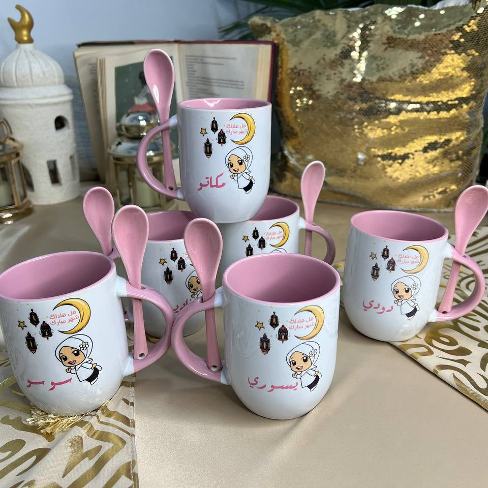 Premium Custom Mug with Spoon - Buy 2 Get 1 Free