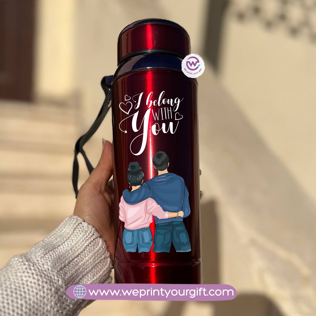 ❤️ Thermal Bottle Stainless Steel with Infuser – 800ml | Valentine Design