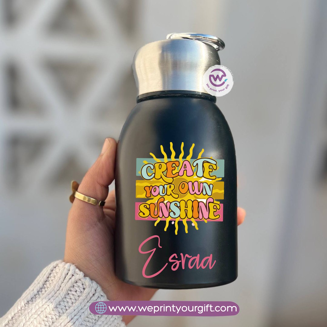 Mini Thermal Coffee Mug – 300ml | 304 Stainless Steel | Retro Motivational Designs