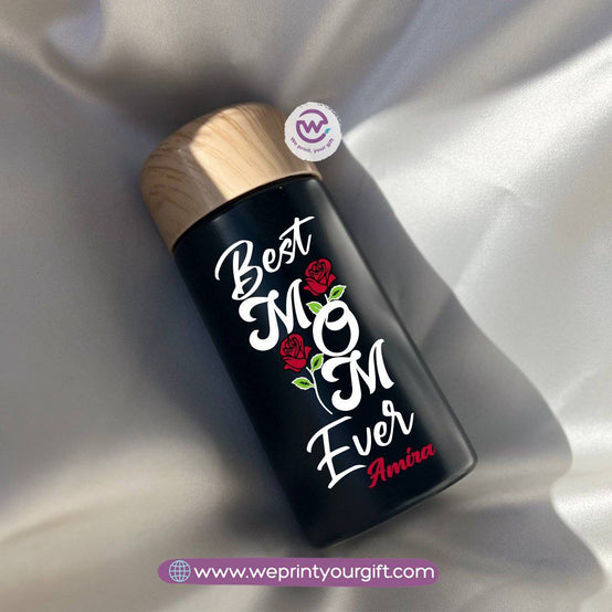Mini Thermal Coffee Mug – (150ml & 250ml) | Wooden Lid - Mother’s Day Edition