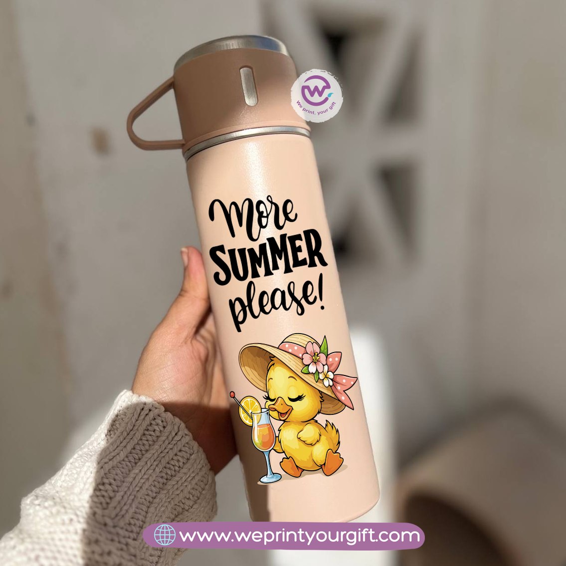 Summer & Beach Thermal Flask Set – 500ml