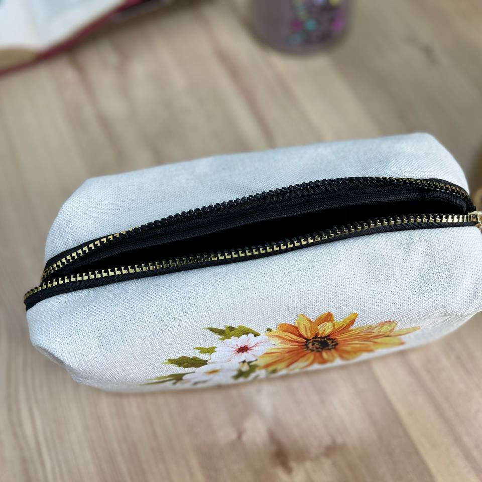 Boxy Makeup Bag- With Inner Lining  - Buy 2 Get 1 Free