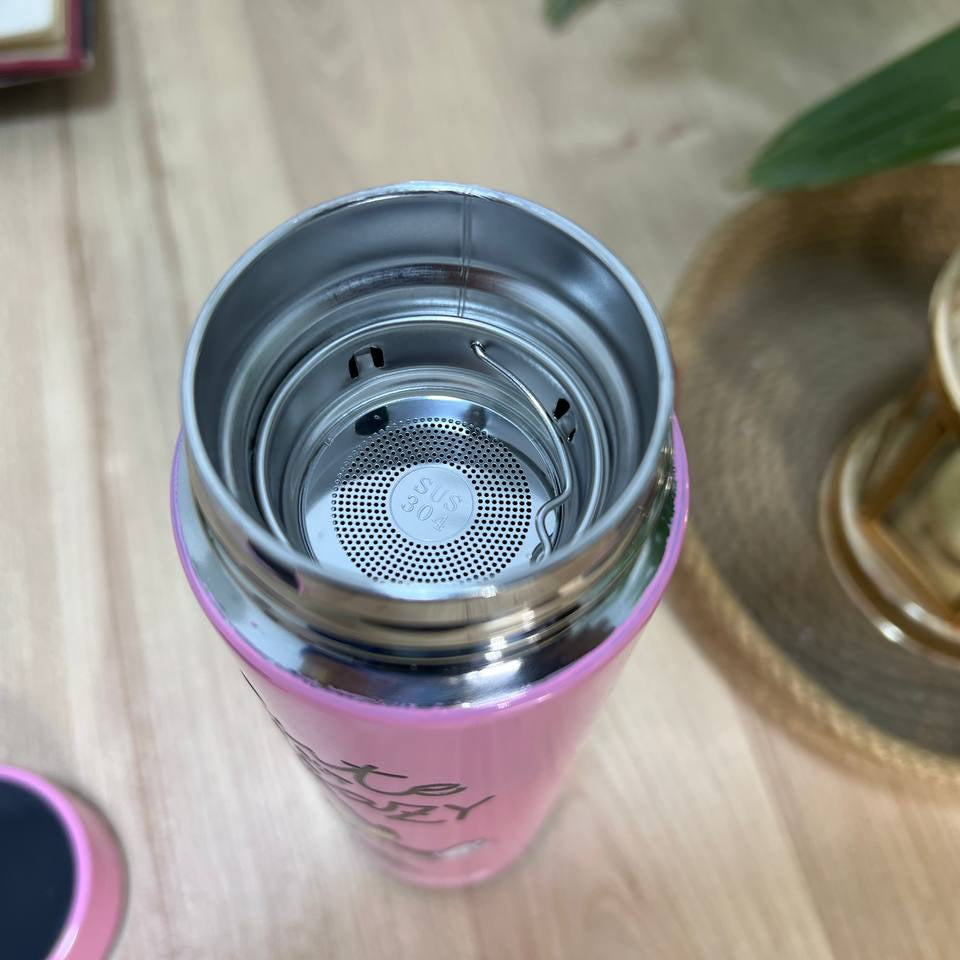 Digital Stainless Steel Thermos with Touch Screen –Sticker Print-Buy 2 Get 1 free