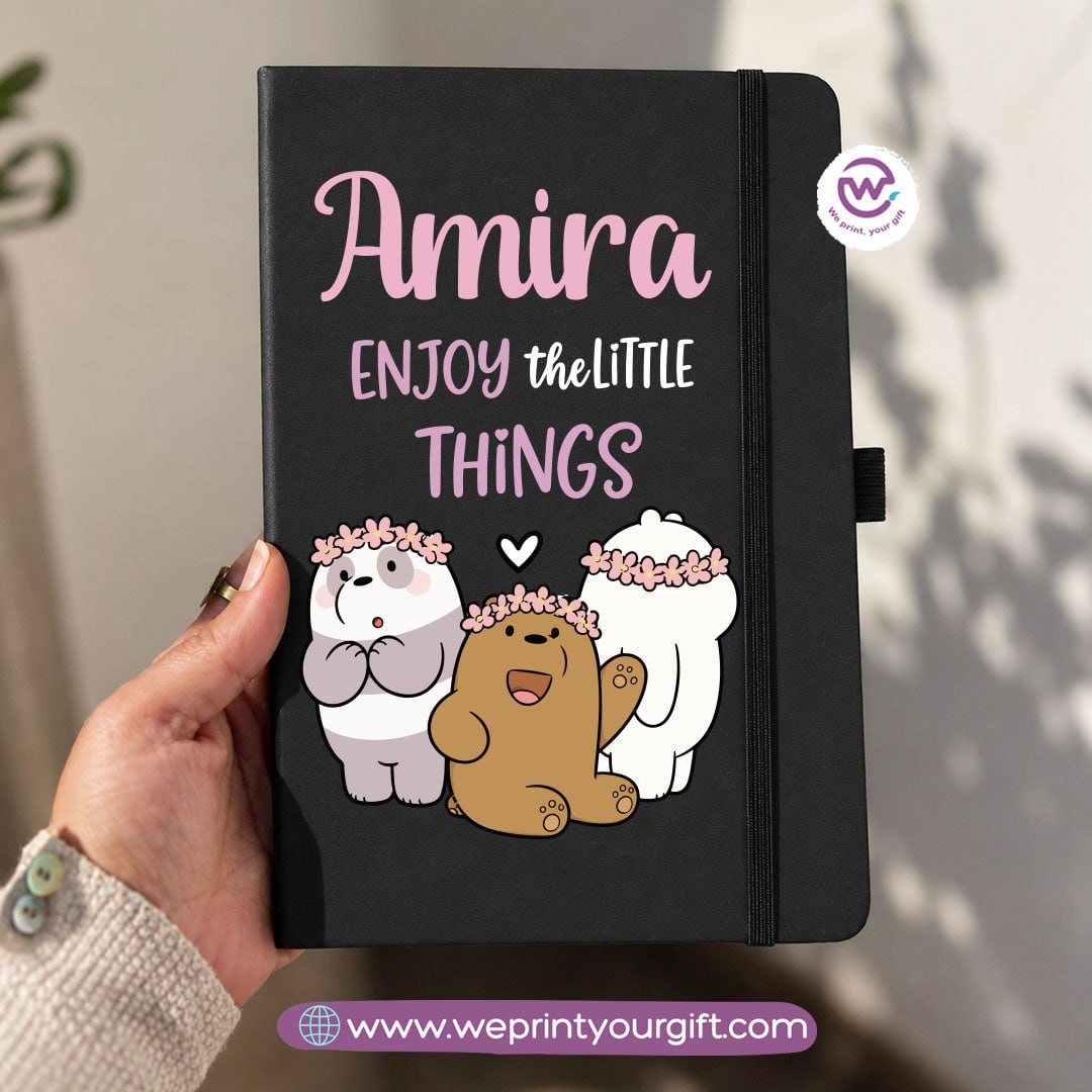 A5 Rubber Cover Notebook – Cute Bears Designs