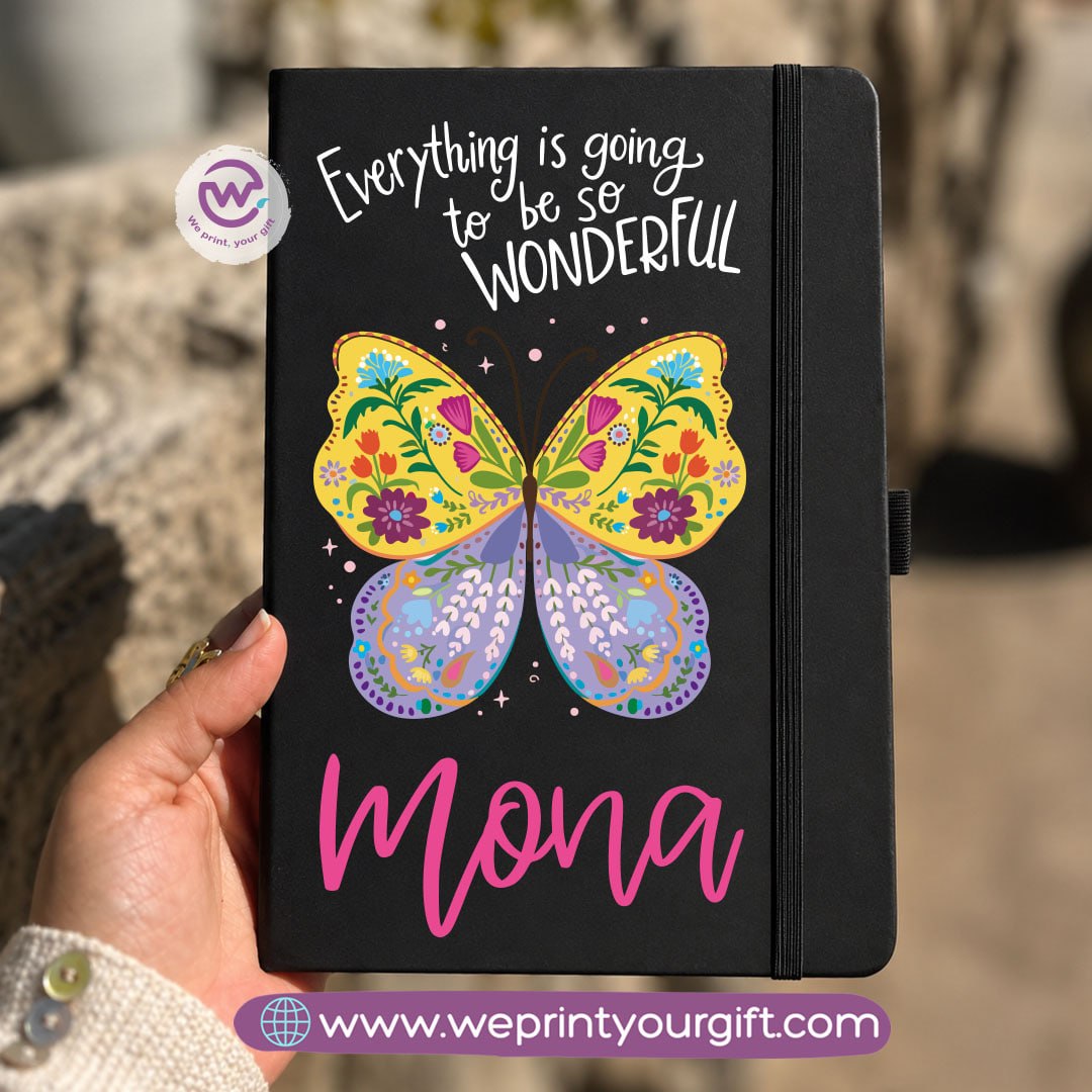 A5 Rubber Cover Notebook – English Motivational Quotes