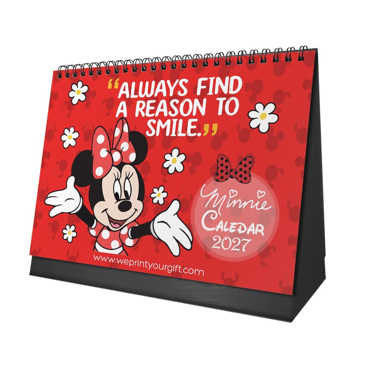 Minnie Mouse 2027 Desk Calendar – Bows, Dots & Happy Days