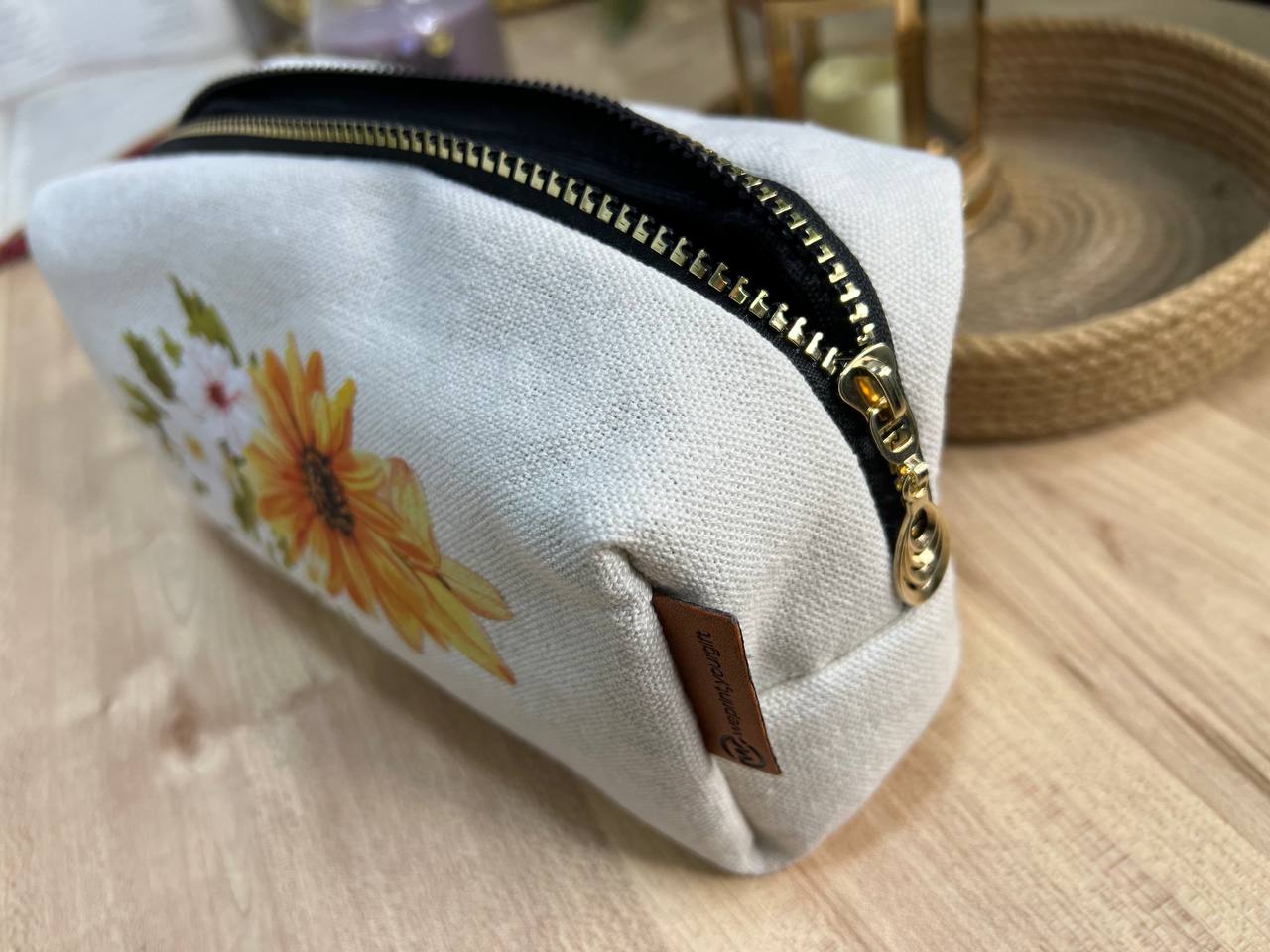 Boxy Makeup Bag- With Inner Lining  - Buy 2 Get 1 Free