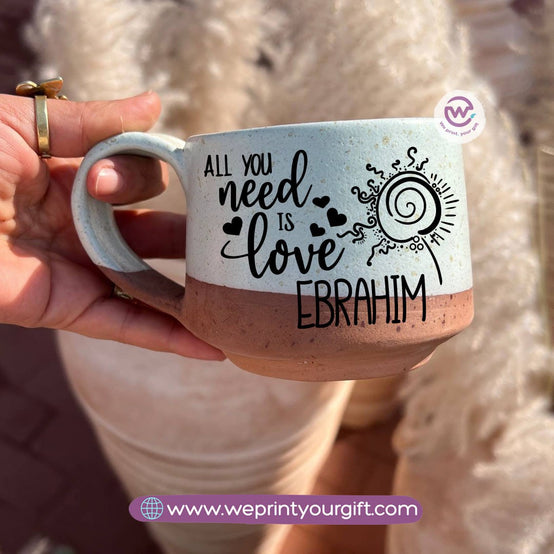 The Earth Pottery Mug – Handmade | 300 ml | Valentine’s Day Designs