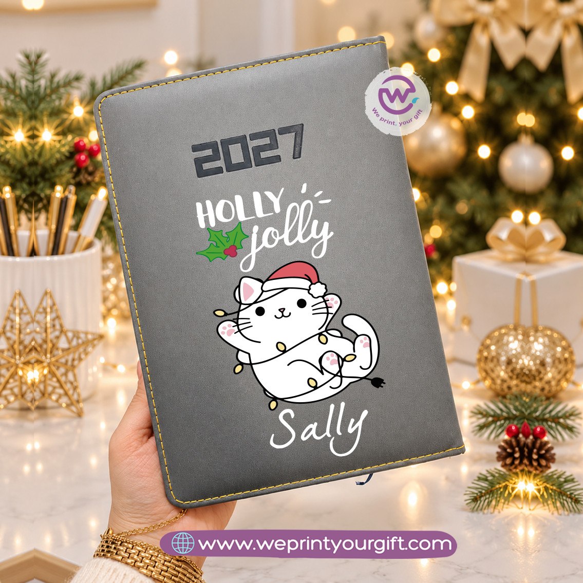 Christmas Magic 2027 Daily Agenda – Personalized Holiday Diary & Yearly Organizer